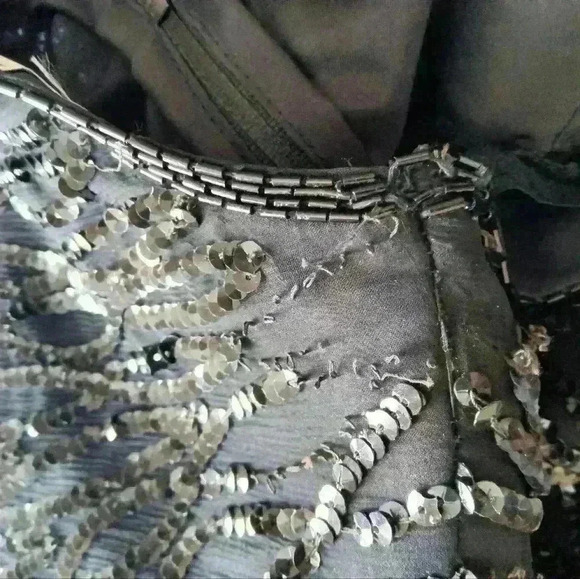 Stenay Sequined Silk Dress Size 10 - Picture 10 of 16